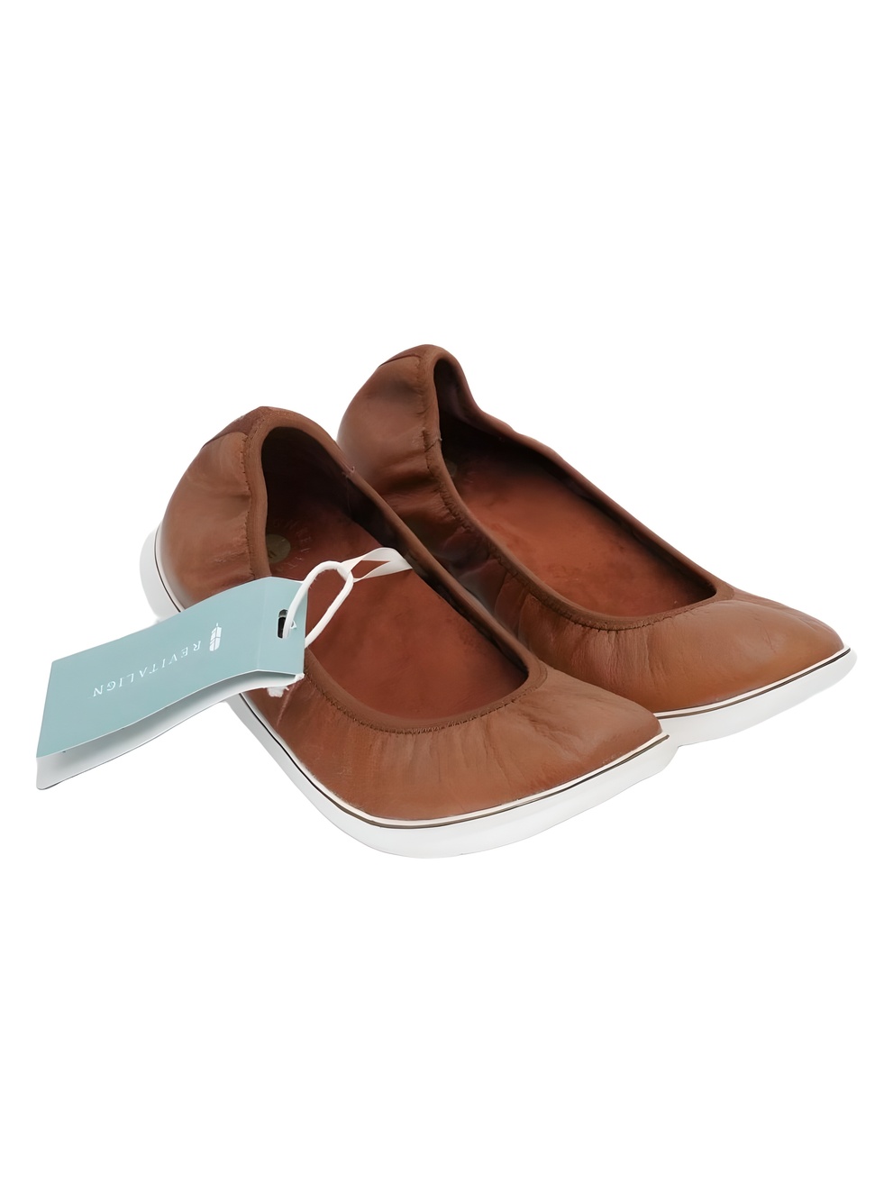 REVITALIGN Inca Leather Ballet Flats Whiskey Size 7.5B